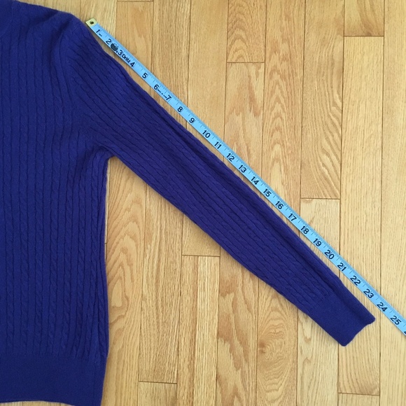 Cashmere cable knit sweater sz small - Picture 6 of 8